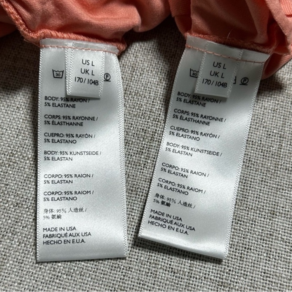 Women's Two-Piece Smocked Waist Skirt Set in Coral - Picture 6 of 6